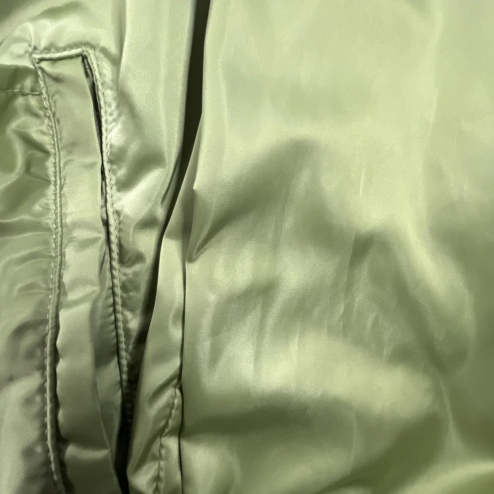 Michael Kors Packable Hooded Windbreaker Jacket - Light Sage Green Women Small